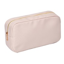 4 Sizes Solid Color Cosmetic Bag Pouch Letter Patch Organizers Makeup Waterproof - £26.86 GBP