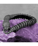 Vintage 316L Stainless Steel Black Snake Chain Bracelet - $71.25 CAD+