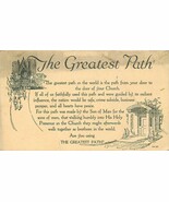 Antique DB Religious Postcard E261 the Greatest Path is to Your Church 1... - $71.51 MXN