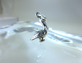 Vintage Sterling Silver Pelican Charm - $7.60
