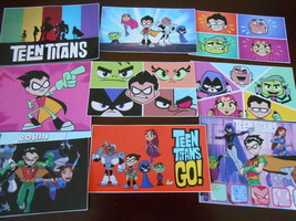 9 Teen Titans Go inspired Stickers, Birthday party Favors, Labels, Crafts, Rewar - $11.99