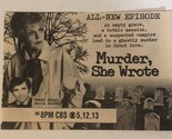 Tv Show Murder She Wrote Tv Guide Print Ad Angela Lansbury David Birney ... - $5.93