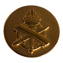 Single US Army Civil Affairs Disc Gold Tone Metal Badge Insignia Pins - £3.94 GBP
