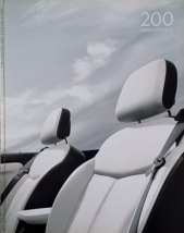 2012 Chrysler 200 CONVERTIBLE brochure catalog 12 US Touring Limited S - £6.30 GBP