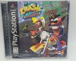 Crash Bandicoot Warped PS1 Complete Black Label w/ Manual cracked case - $12.59