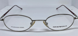 New Vintage Emporio Armani 9025 Eyeglasses EA 9025/N Silver &amp; RED - $105.71