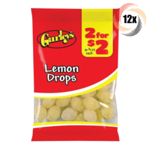 12x Bags Gurley&#39;s Lemon Drops Flavor Hard Candy | 2.75oz | Fast Shipping - £18.36 GBP