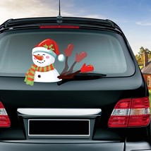 Ticker magic christmas waving santa claus snowman elk xmas novelty sticker for car rear thumb200