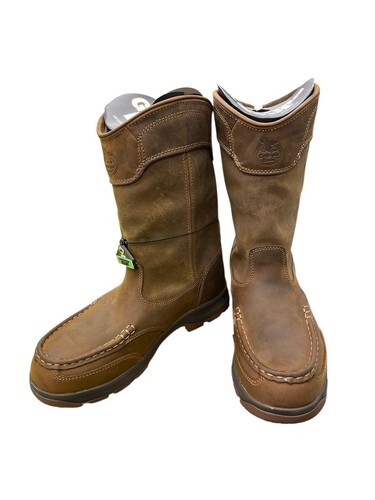 GEORGIA BOOT Men Athens SuperLyte Alloy Toe WP Wellington Boot Brown Siz... - $158.40