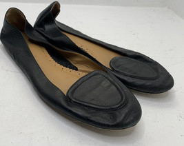 brooks brothers size 9 black leather slip on loafers A8 - $26.64
