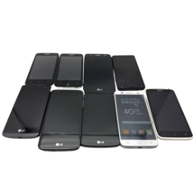 Lot of 9 Smartphones Alcatel Elevate LG K7 Leon Tribute Lumia 550 HTC On... - $3,654.76 MXN