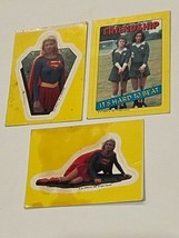 Supergirl Trading Card Stickers Lot 1984 DC Comics Topps Super Girl yellow hard - £11.64 GBP