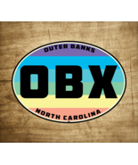OBX Sticker Outer Banks North Carolina Decal Vinyl  4&quot; X 2.8&quot; Laptop Rai... - £4.12 GBP