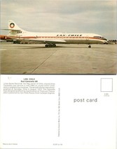 Chile Santiago Linea Aerea National Lan-Chile Sud Caravelle 6R Vintage Postcard - £7.38 GBP