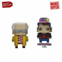 Doctor Brown and Marty Mcfly Br|ckh_eadz330 Pieces from Film - £18.57 GBP