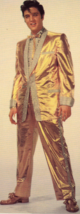 Elvis in a Gold Suit Postcard, New - £3.16 GBP