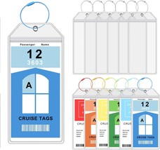 Colorful Cruise Luggage Tags Holders for Luggage Carnival Cruise Ship Essentials - $29.95