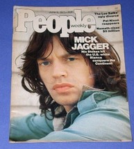 MICK JAGGER ROLLING STONES PEOPLE WEEKLY MAGAZINE VINTAGE 1975 - $29.99