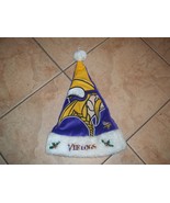 Santa hat Minnesota Vikings nwot purple &amp; gold - $19.50