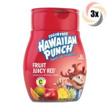 3x Bottles Hawaiian Punch Fruit Juicy Red Flavor Liquid Water Enhancer | 1.62oz - £14.93 GBP