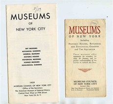 Museums of New York City Brochures 1940 and 1959  - £18.93 GBP