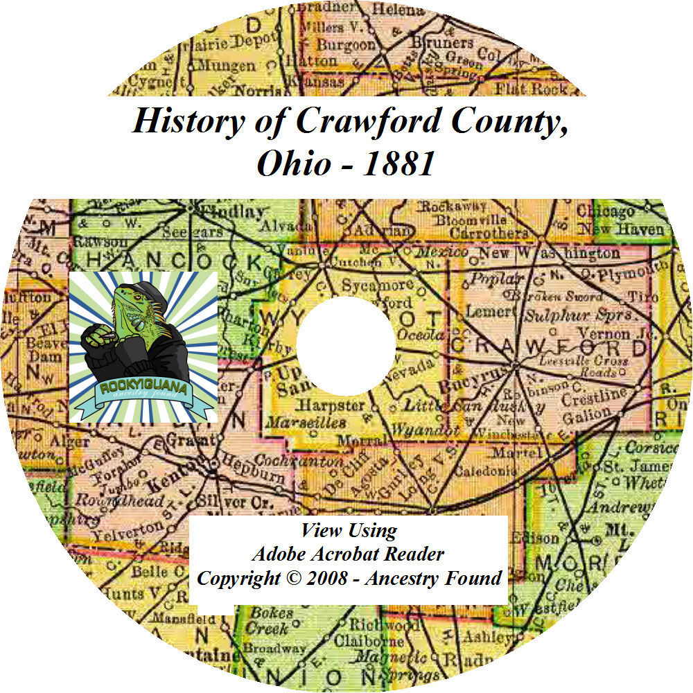 1881 History & Genealogy of CRAWFORD County Ohio OH