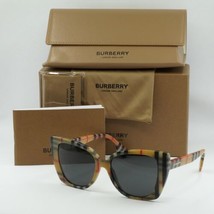 BURBERRY BE4393 377887 Vintage Check/Dark Gray 54-17-140 Sunglasses New Authe... - £120.21 GBP