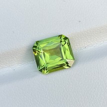 Natural Green Peridot 3.88 Cts Radiant Cut Loose Gemstone - £302.06 GBP