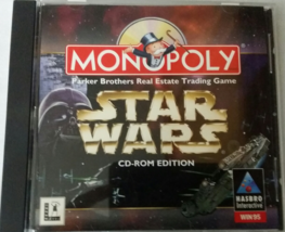 Monopoly STAR WARS: LucasArts Hasbro Interactive Windows 95 CD ROM 1997 - £4.64 GBP