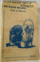 Old English Sheepdog Club of America 1963 Yearbook - £36.33 GBP