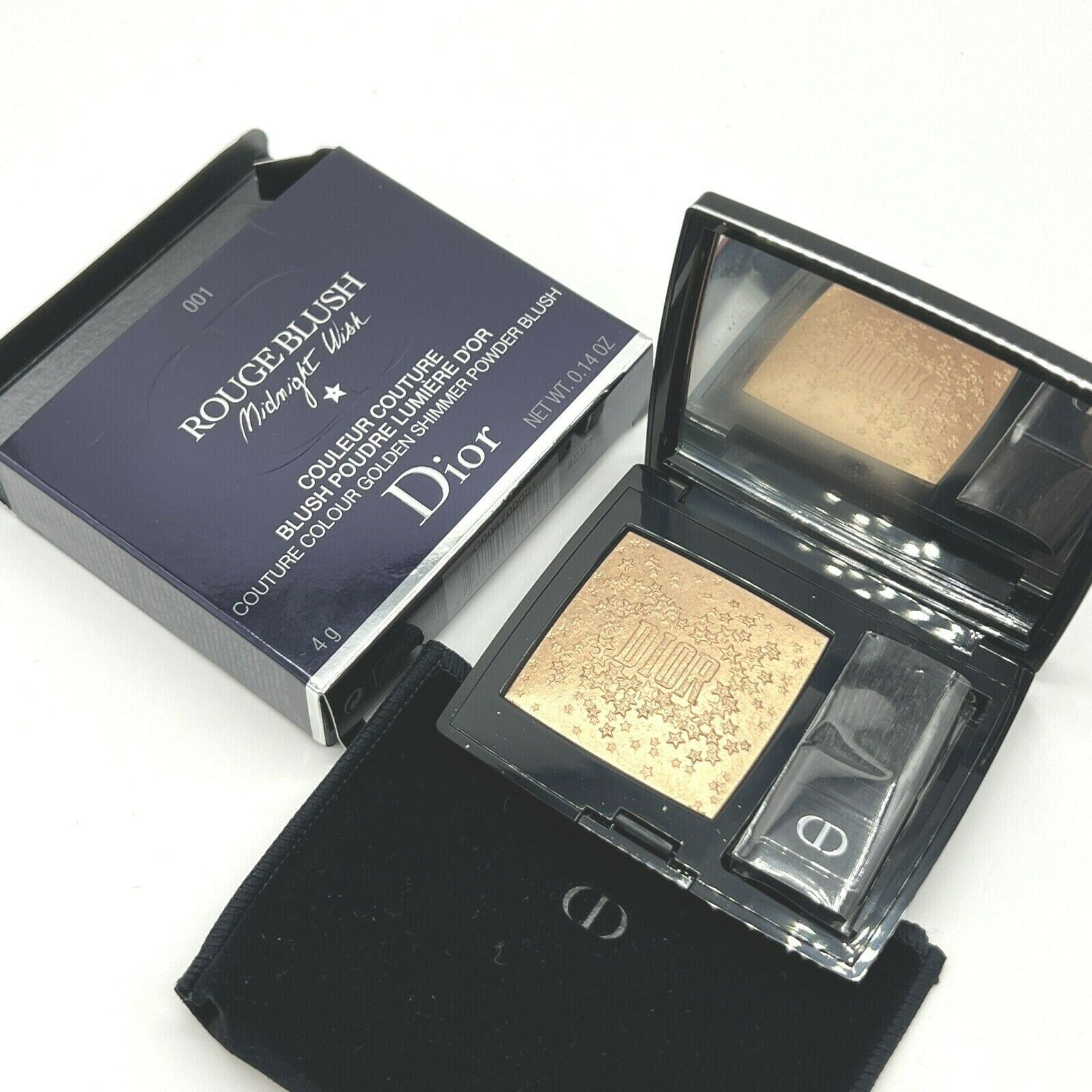 Christian Dior Rouge Blush MIDNIGHT WISH Limited Edition GOLDEN SHIMMER 001 BNIB - $59.31