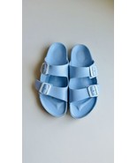 Birkenstock Size 41 EVA Foam Sandals Light Blue Plastic - £19.05 GBP