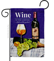 Wine the Answer - Impressions Decorative Garden Flag G167062-BO - £15.66 GBP