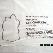Mr &amp; Mrs Santa Claus Door Panel Cut &amp; Sew Fabric VIP Cranston Print Works - £21.53 GBP