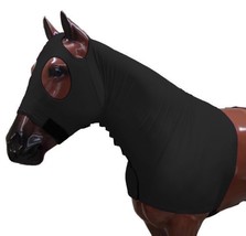 Large Horse Mane Saver Slinky Lycra Hood Braid and Shoulder Guard w/ Zipper - $38.80