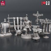 3D Printed STL Miniatures Bugbear Fabric Seller Set 28 - 32mm War Gaming... - $8.33+
