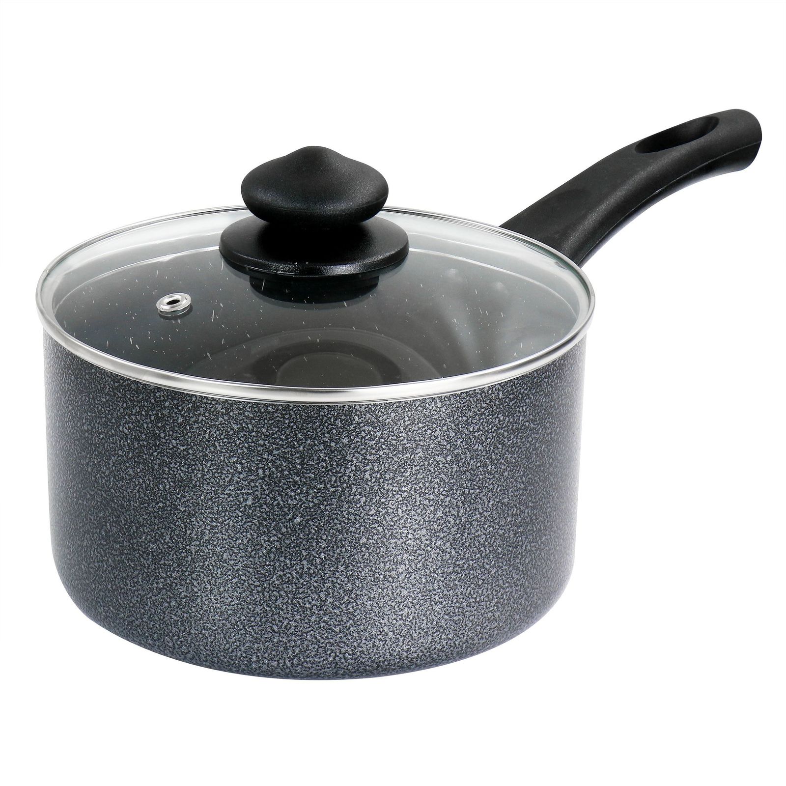 Oster 2.5 Quart Pallermo Nonstick Aluminum Saucepan with Lid in Graphite... - $66.30
