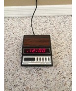 Vintage SPARTUS Model 1140 Electric Alarm Clock Red Led w/ Battery Backu... - £19.87 GBP