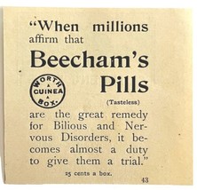 Beecham&#39;s Pills Quack Medicine 1894 Advertisement Victorian Medical ADBN1hh - $9.99