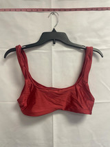 Dolce Vita Womens Classic Metallic Bikini Top Red Size Large NWOT - £4.55 GBP