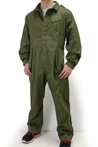 British Army green Overalls coveralls military jumpsuit flight suit boil... - $25.00