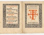 1927 A Christmas Salutation Card Laetabundus - $14.85