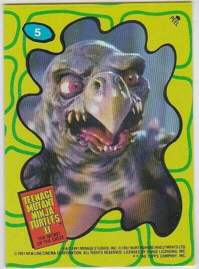 Primary image for N) 1991 Topps - Teenage Mutant Ninja Turtles 2 - Movie Trading Card Sticker #5