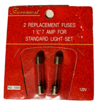 7 Amp Fuses for C7 and C9 Christmas Light String 120V 1-1/4&quot; Foremost 2 pack - £5.93 GBP