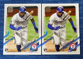 x2 2021 Topps #264 Leody Taveras #146 RC Texas Rangers - £0.77 GBP