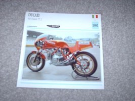 Atlas Motorcycle Card 1981 Ducati 600 Pantah TT 2 NOS Printed in USA - $5.00