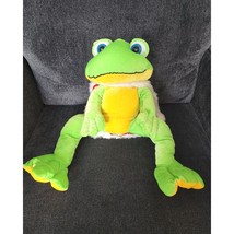 Six Flags Frog King Stuffed Animal Jumbo Christmas Plush - $18.69