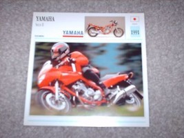 Atlas Motorcycle Card 1991 Yamaha Seca II NOS Printed in USA - $5.00