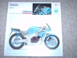 Atlas Motorcycle Card 1991 Yamaha Morpho NOS Printed in USA - $5.00