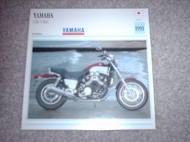 Atlas Motorcycle Card 1991 Yamaha 1200 V-Max NOS Printed in USA - $5.00